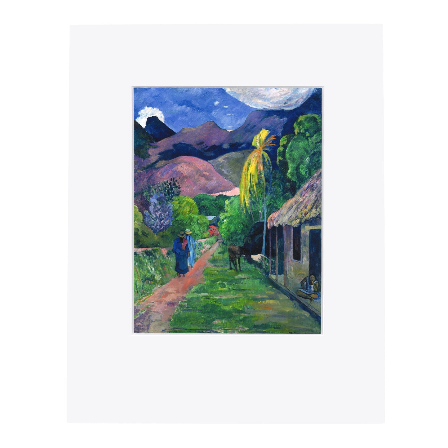 Gauguin Street in Tahiti Print