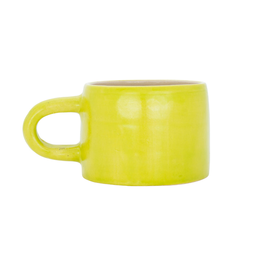 Slab Ceramics Mug Chartreuse