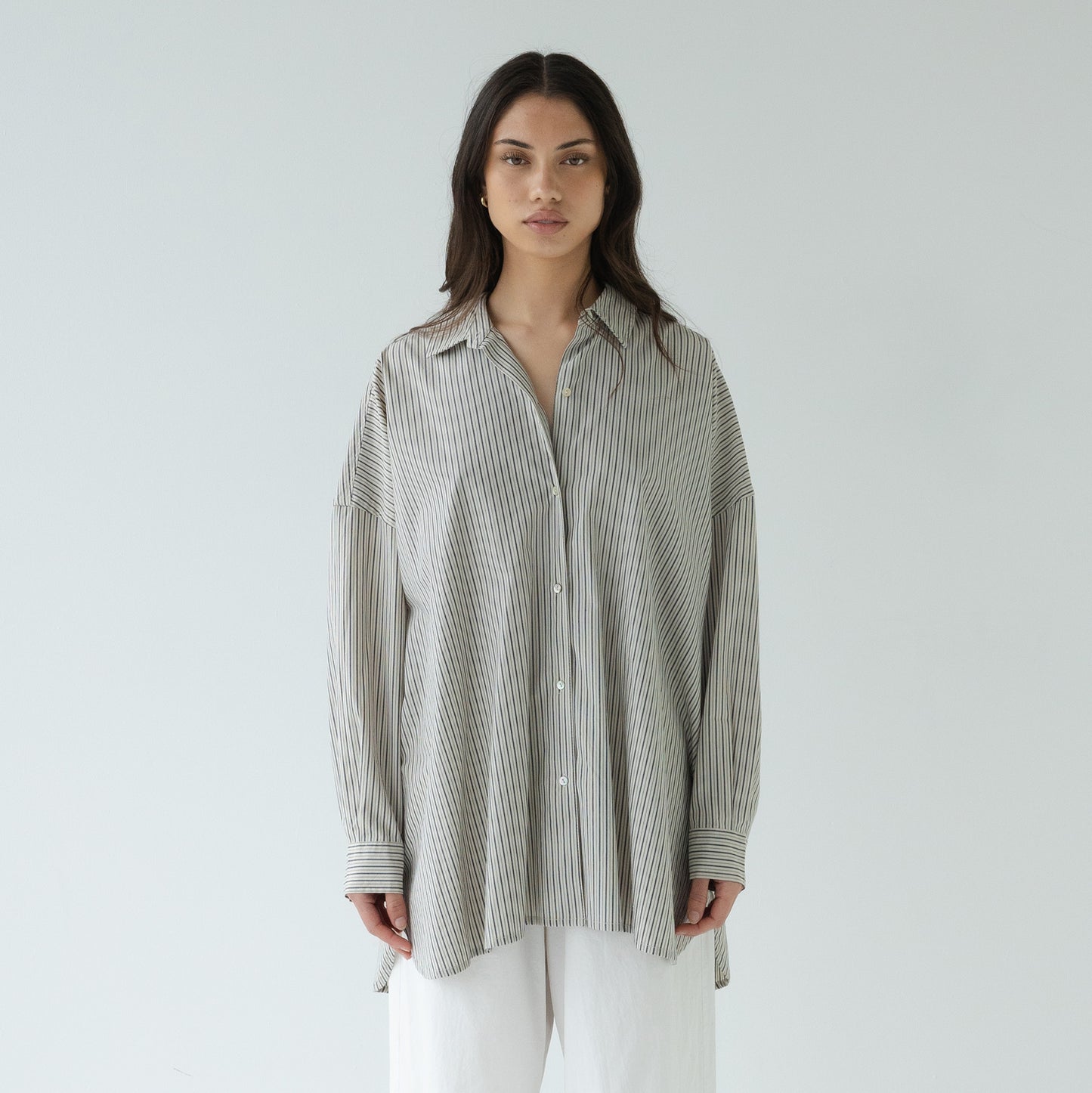 Sophie Store Love This Shirt Charcoal Stripes
