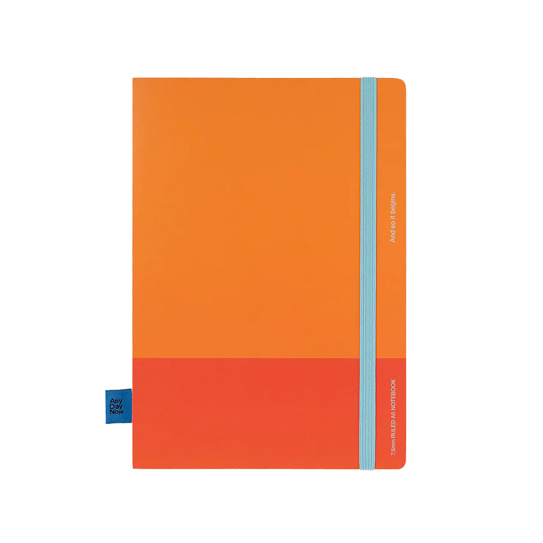 Bound Notebook Orange & Red