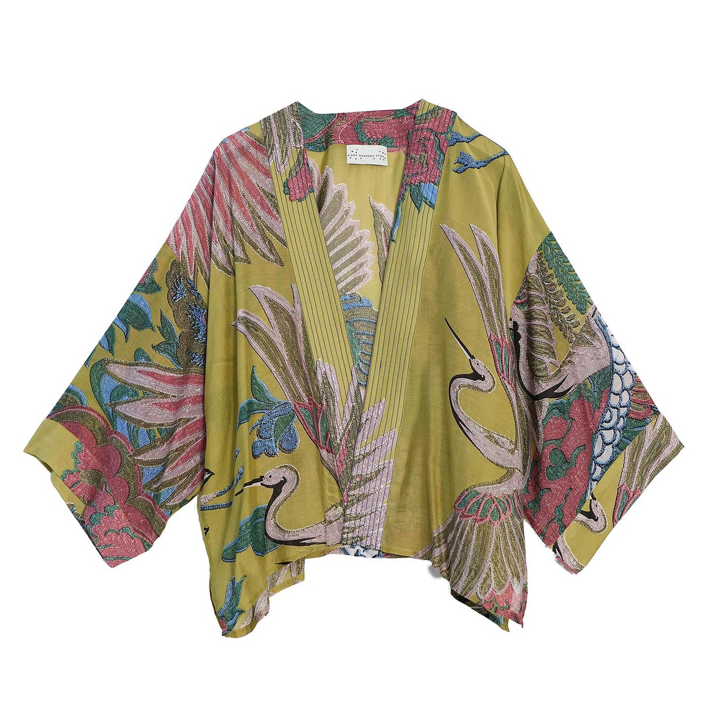 One Hundred Stars Lightweight Jacket Olive Cranes