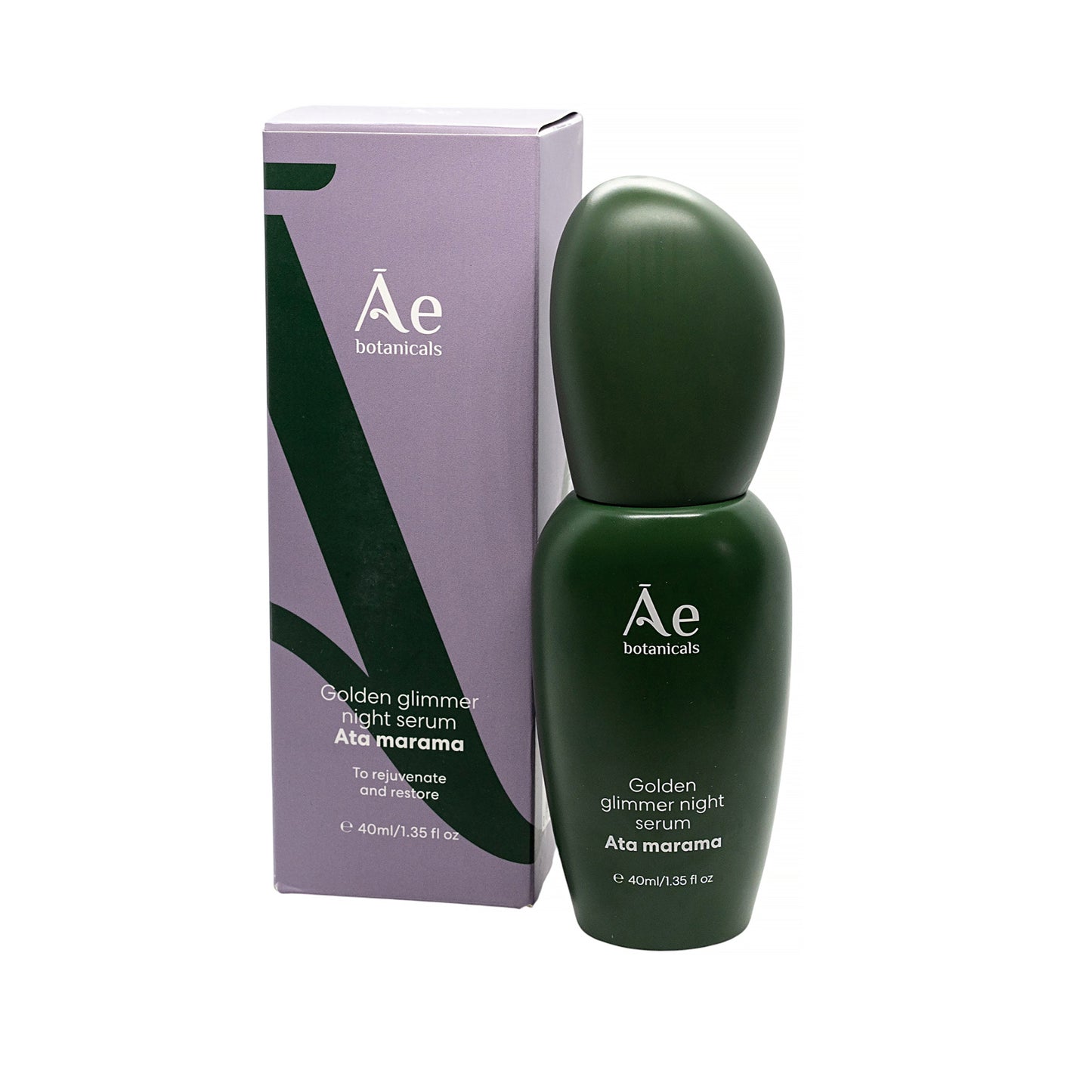Āe Botanicals Golden Glimmer Night Serum
