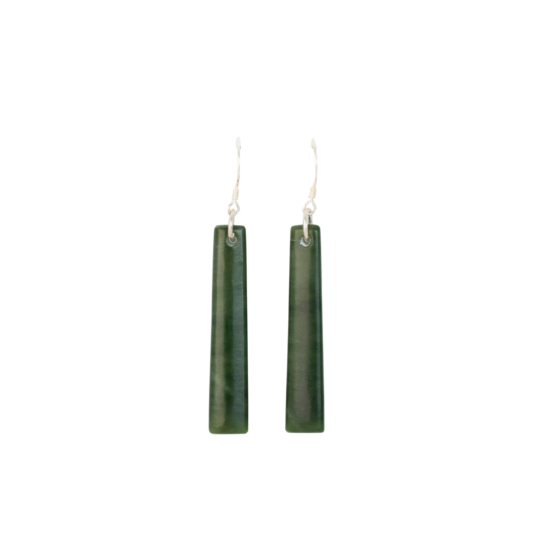 Sands Carving Studio Marsden Kawakawa Pounamu Earrings