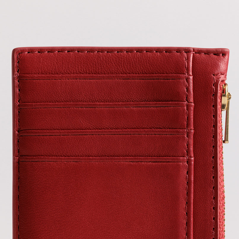 Yu Mei Frank Cardholder Lobster Red Lambskin