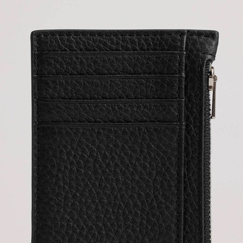 Yu Mei Frank Cardholder Black Deer Nappa