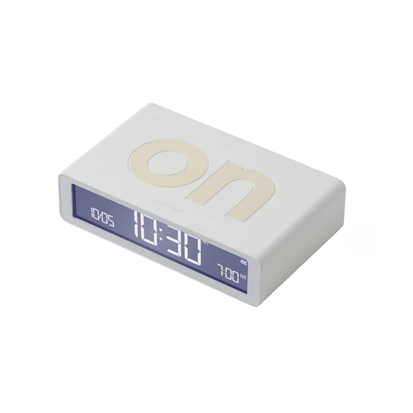 Lexon Flip Alarm Clock White