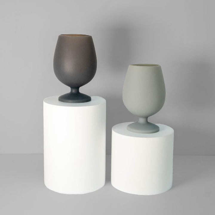 Porter Green Wine Glasses Smoke & Storm