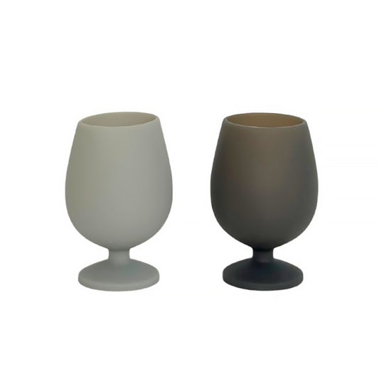 Porter Green Wine Glasses Smoke & Storm