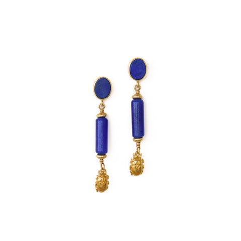 Isis Lapis Lazuli Earrings