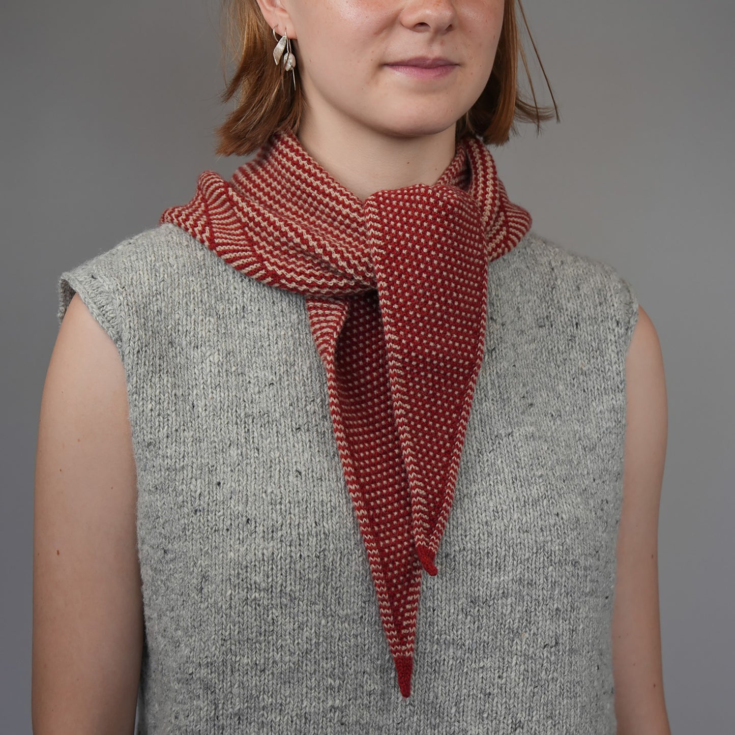 Knit Shepherd Taranaki Neckerchief Pōhutukawa Merino