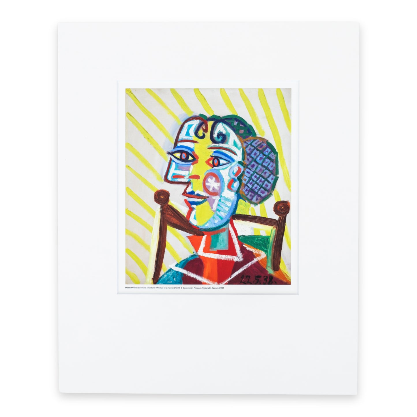 Femme à la résille Print