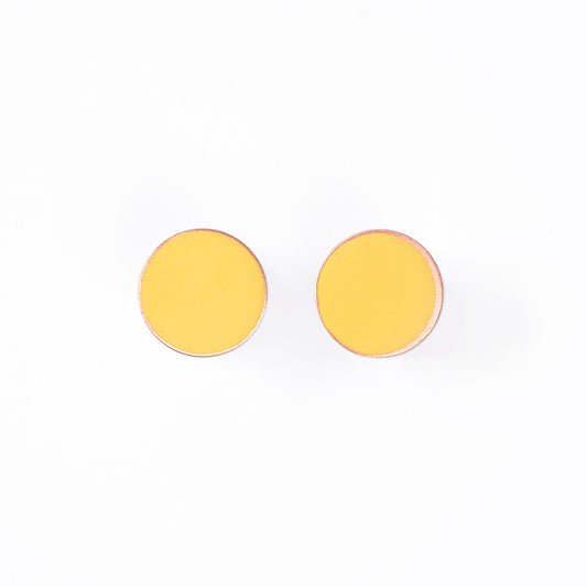 Love Fool Dot Studs Mustard