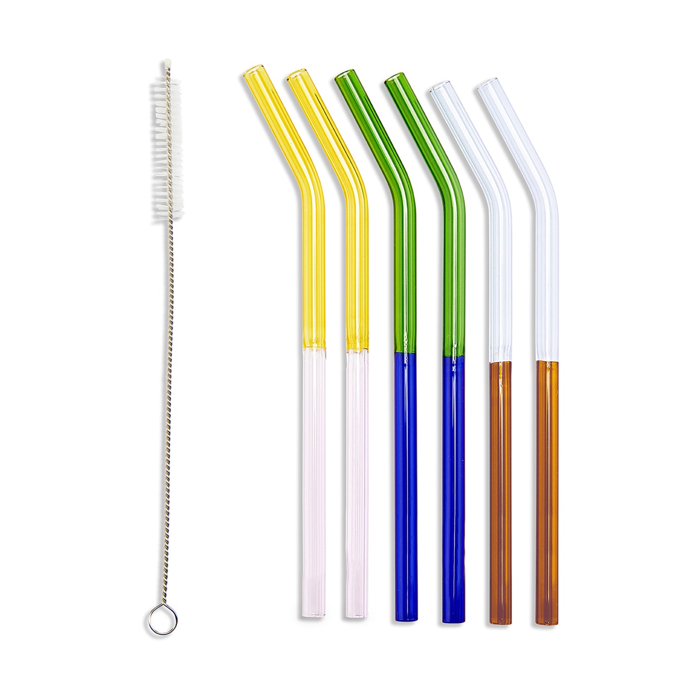 MoMa Two-Tone Glass Straws