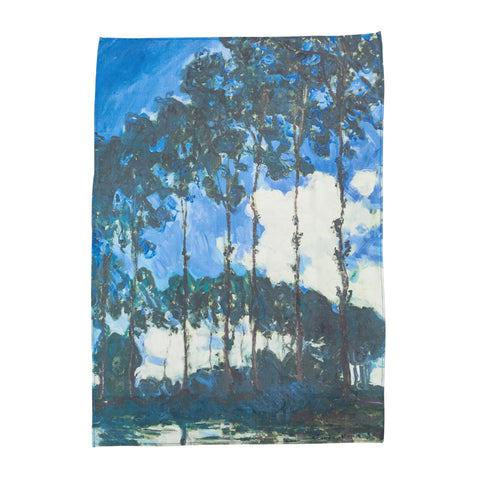 Monet Poplars Tea Towel