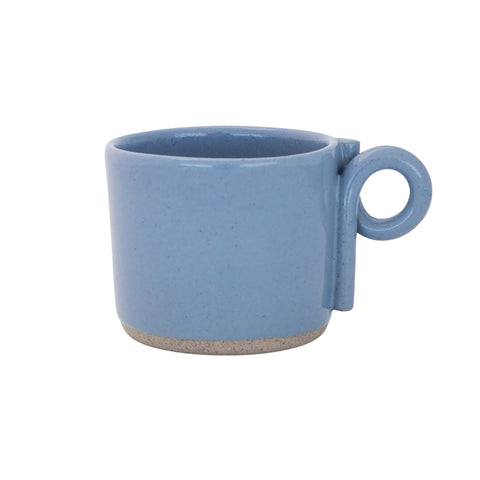 Curly Handle Mug Pale Blue