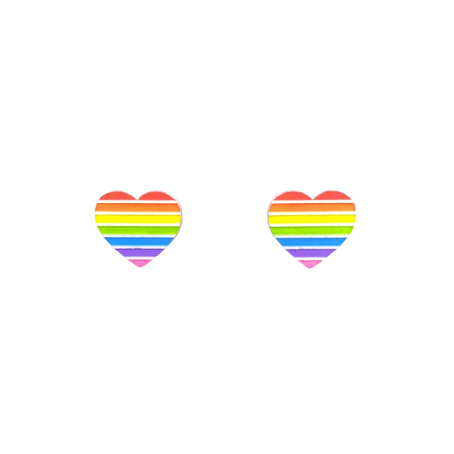 Pride Heart Studs