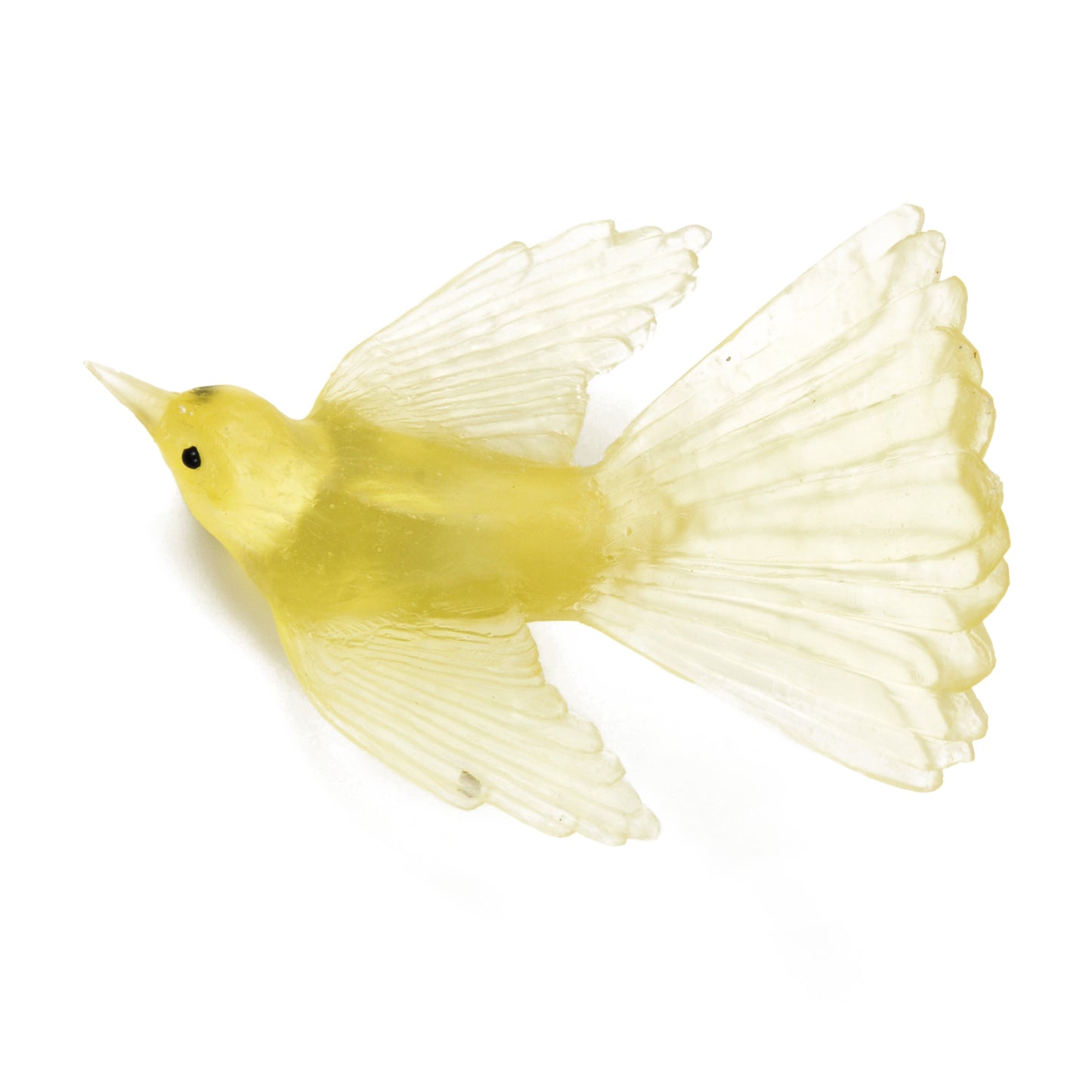 Citrine Fantail Glass Bird