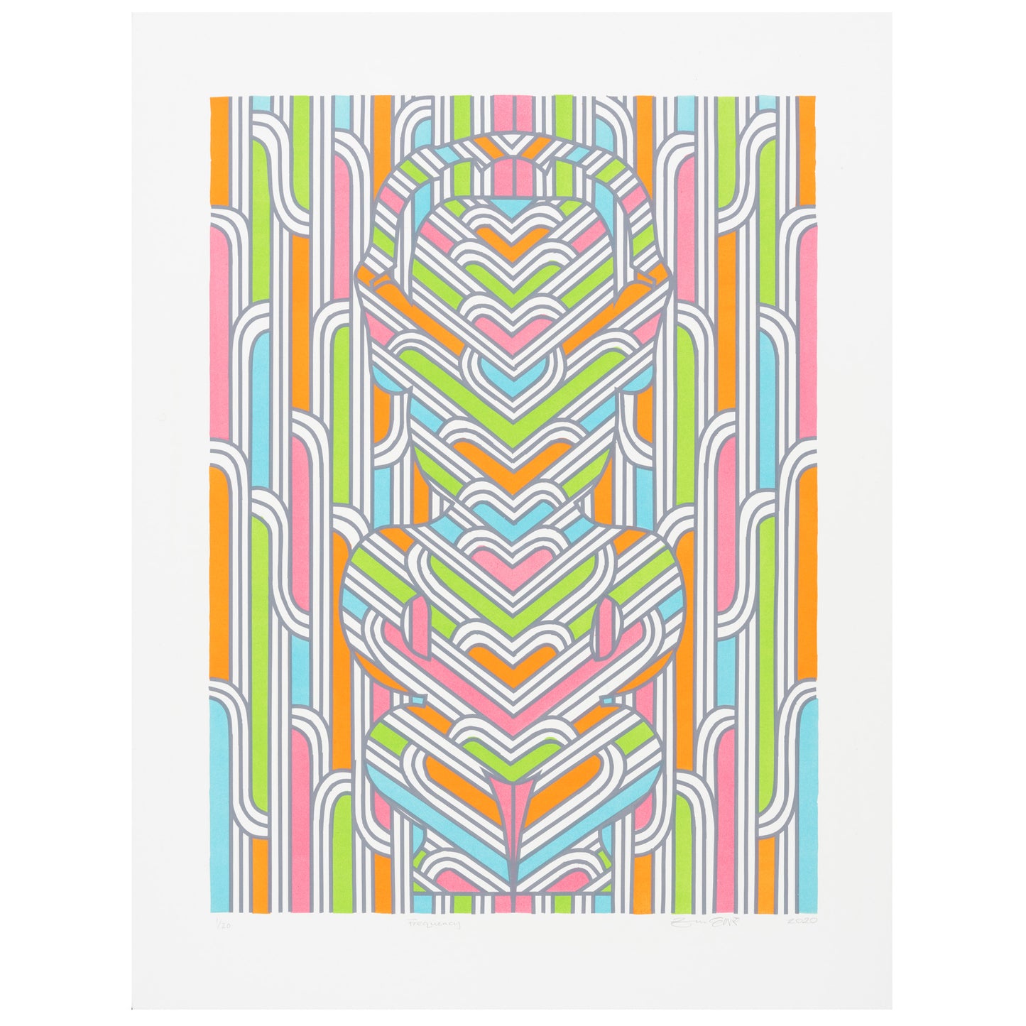 Zena Elliott Frequency Lithograph