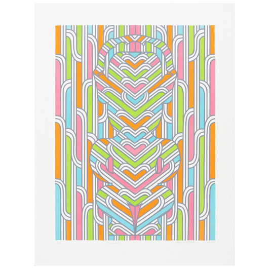 Zena Elliott Frequency Lithograph