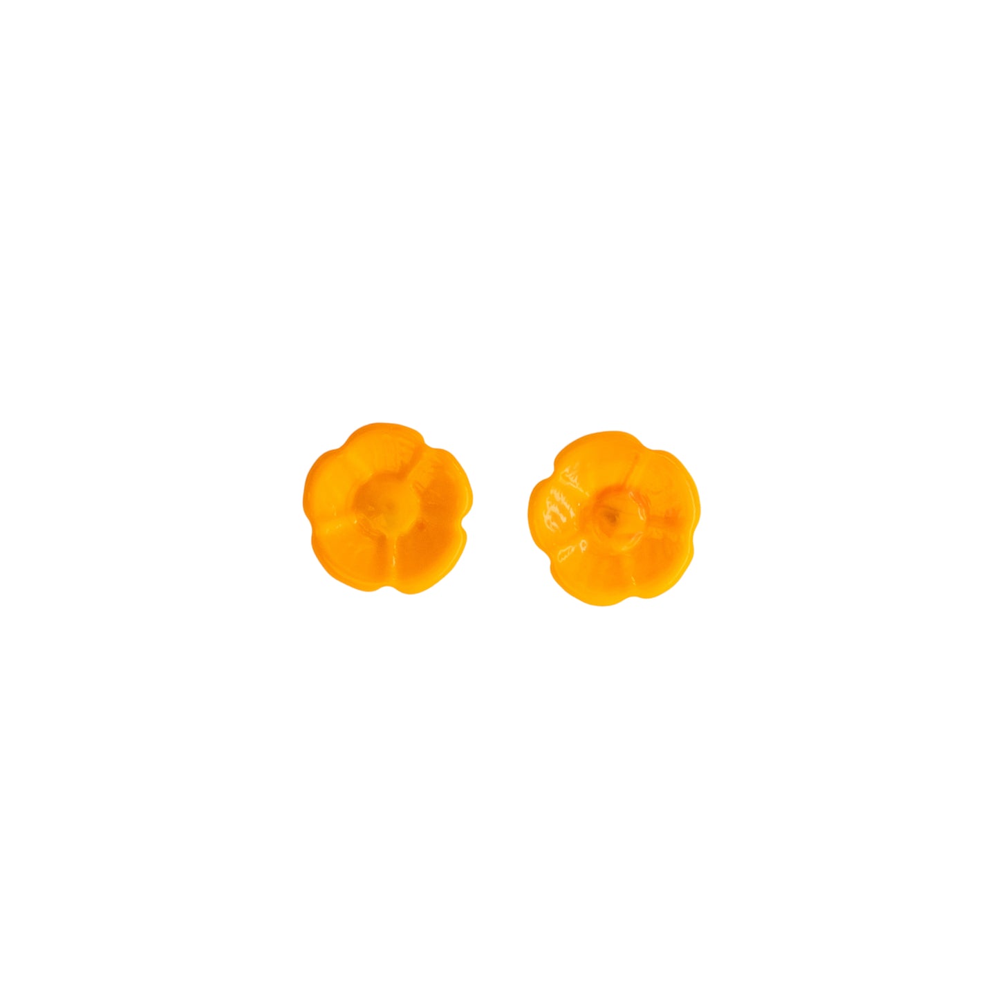 Sunny Yellow Glass Studs