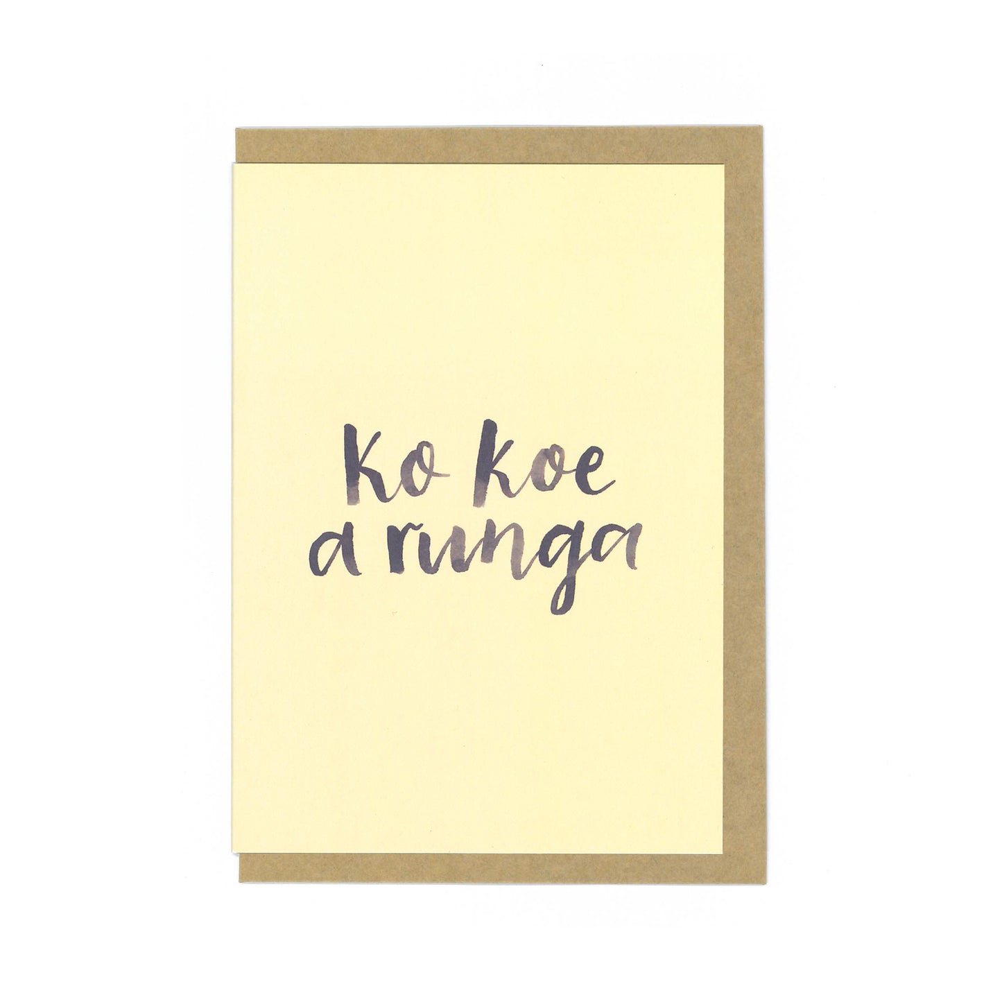 Ko Koe a runga Card