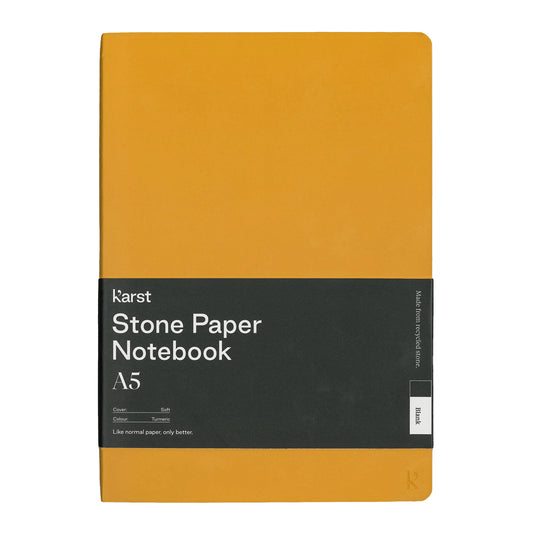 Karst Stone Paper A5 Notebook Yellow