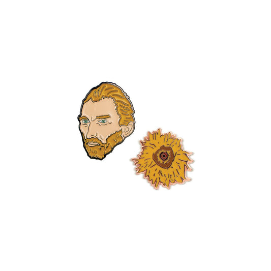 Van Gogh and Sunflower Pins