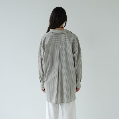 Sophie Store Love This Shirt Charcoal Stripes