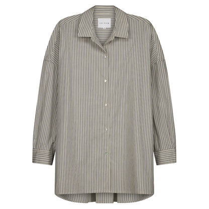 Sophie Store Love This Shirt Charcoal Stripes