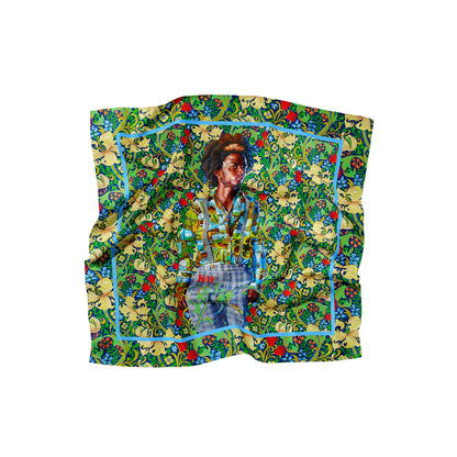 Kehinde Wiley Blue Neon Bandana