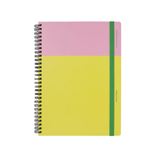 Bound Notebook Pink & Yellow