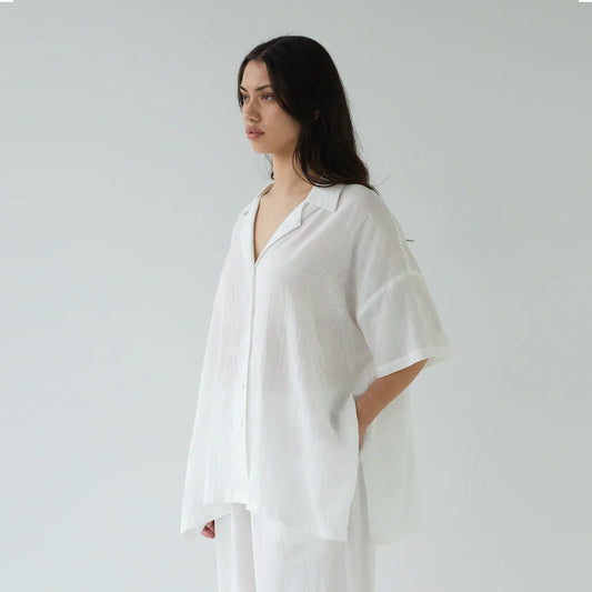 Sophie Store Short Sleeves Shirt Chalk Check