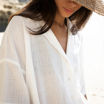 Sophie Store Short Sleeves Shirt Chalk Check