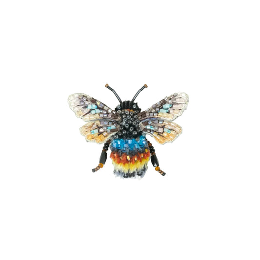 Striped Bee Brooch