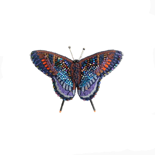 Red Spotted Purple Butterfly Brooch