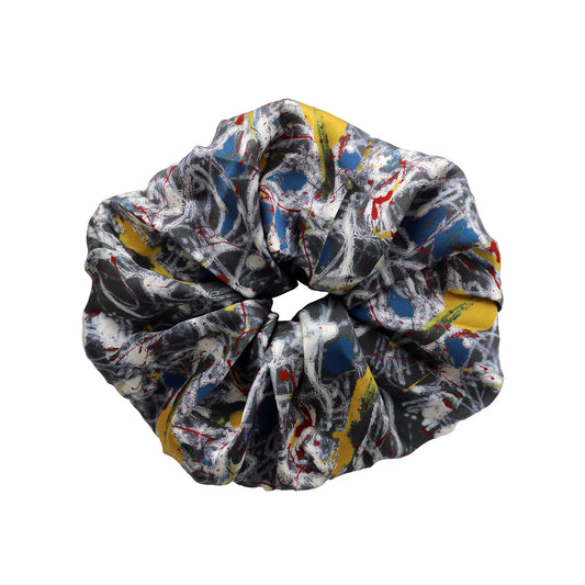 Pollock Number 15 Oversized Silk Scrunchie