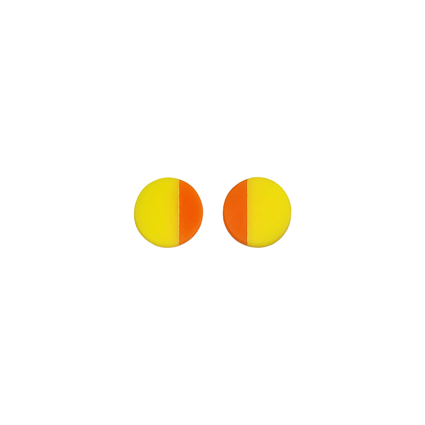 Tony Drawbridge Acrylic Studs Yellow & Orange