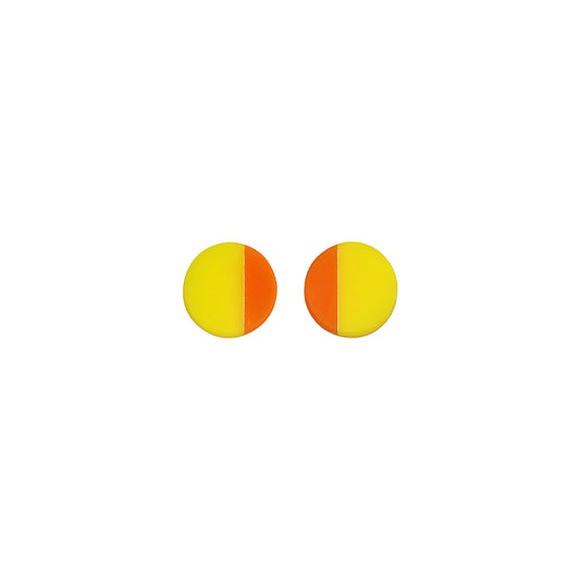 Tony Drawbridge Acrylic Studs Yellow & Orange