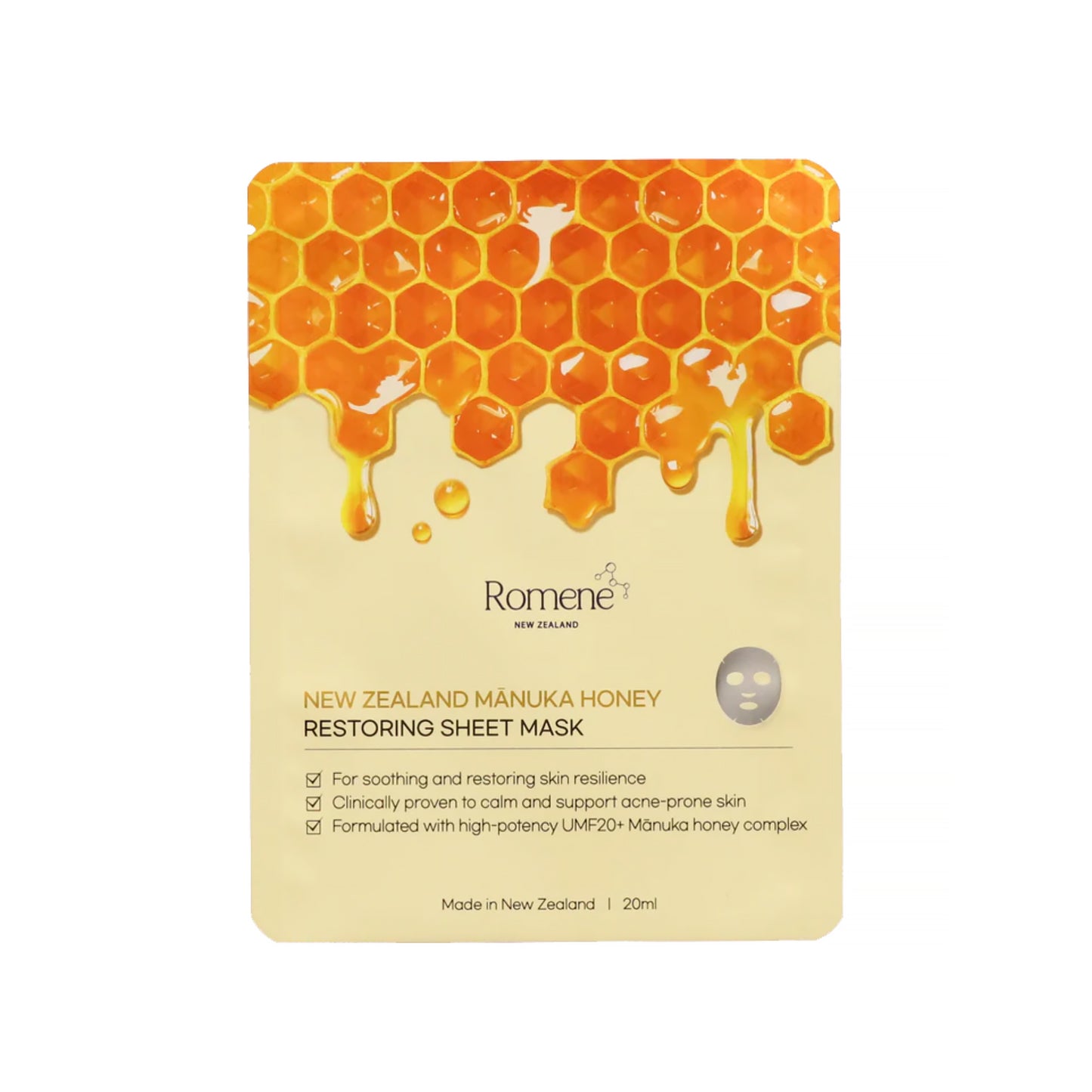 Romene Manuka Honey Sheet Mask