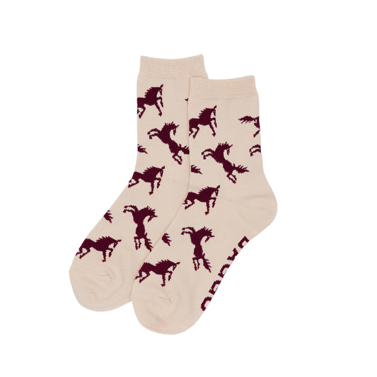 Baggu Crew Socks Horses