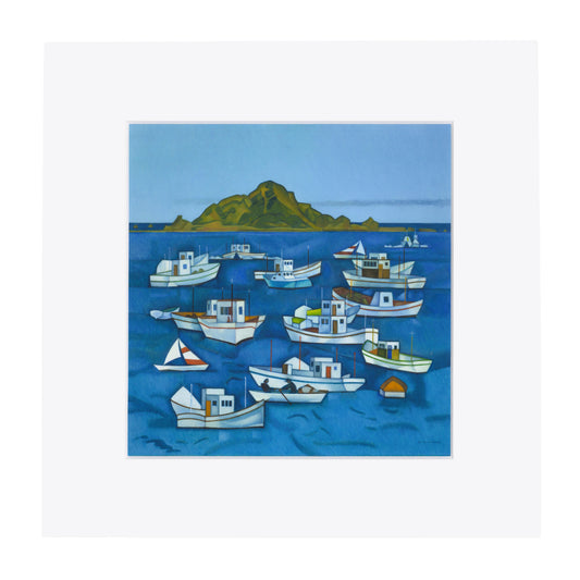 Rita Angus Boats, Island Bay Print