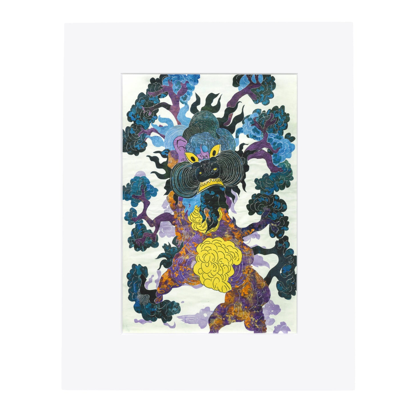 Lu Pingyuan King of the Underground Peonies Print