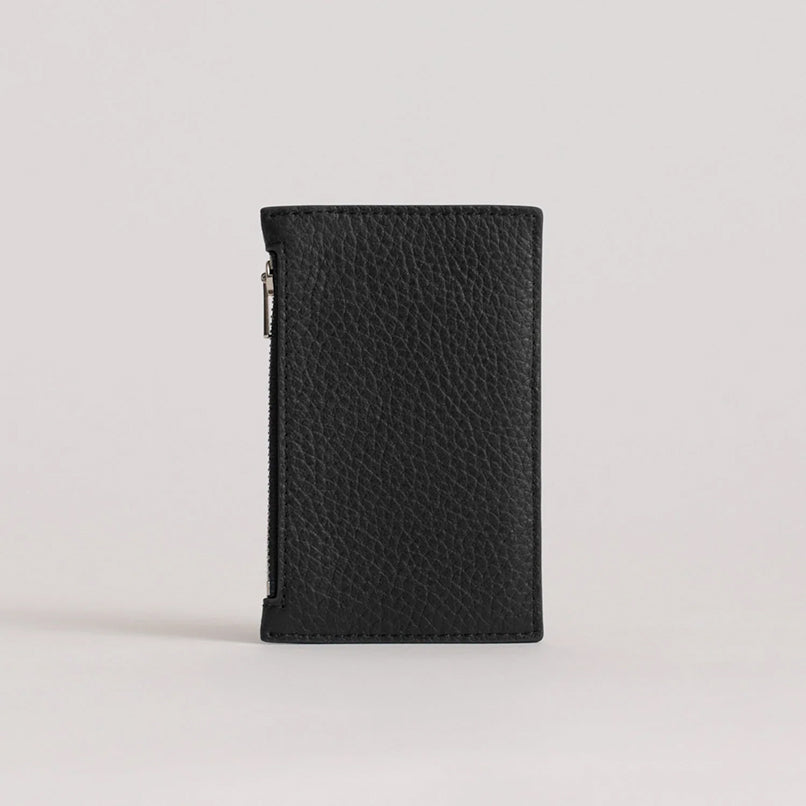 Yu Mei Frank Cardholder Black Deer Nappa