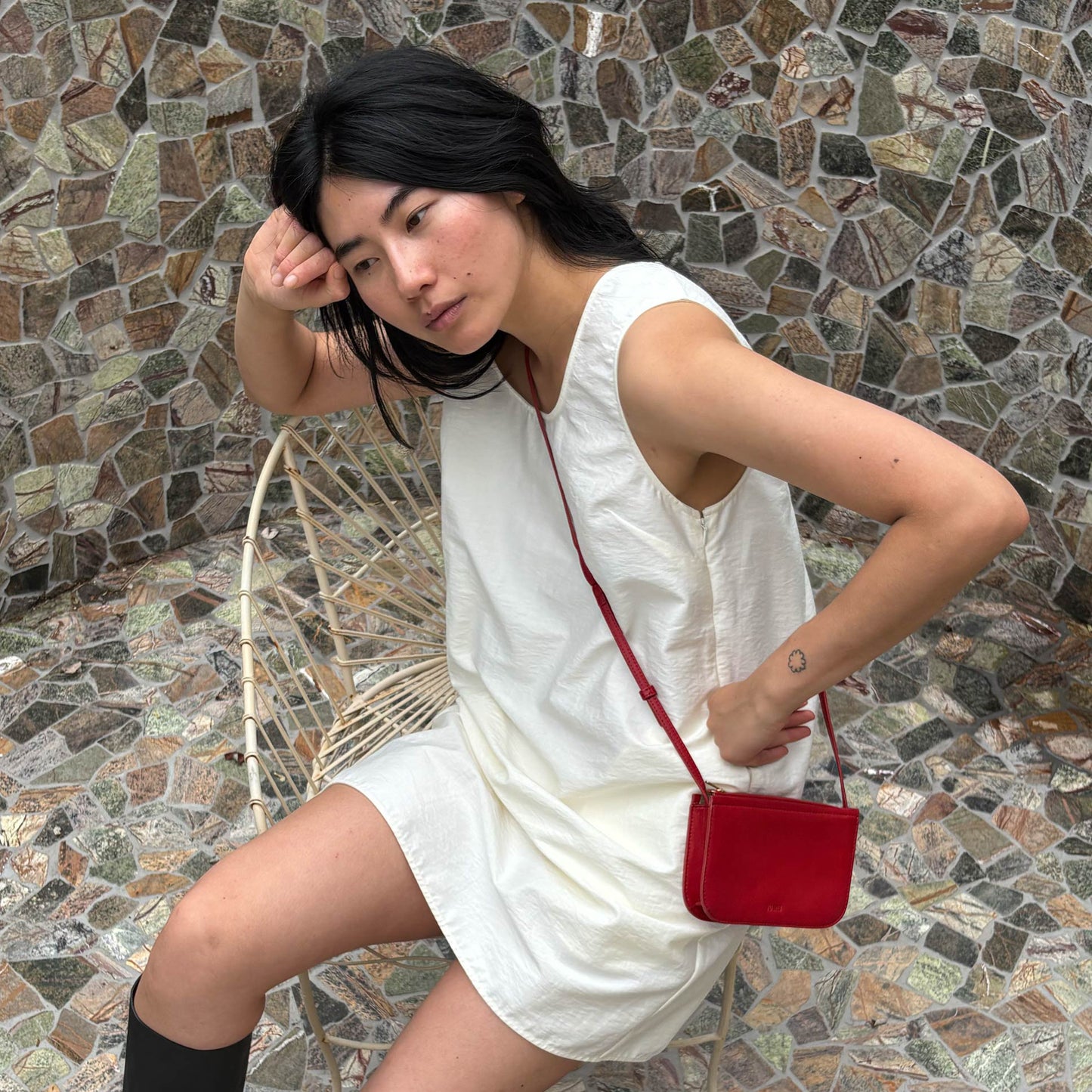 Yu Mei Vi Bag Lobster Red Lambskin