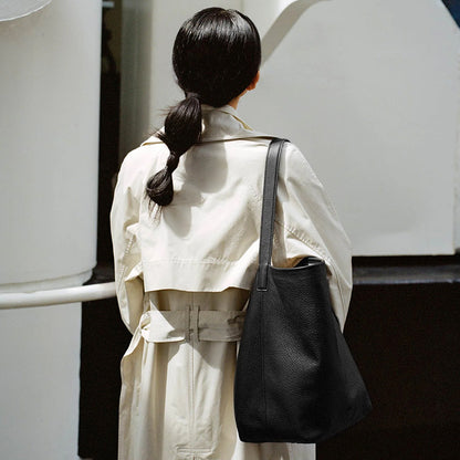 Yu Mei Teresa Tote Black Deer Nappa