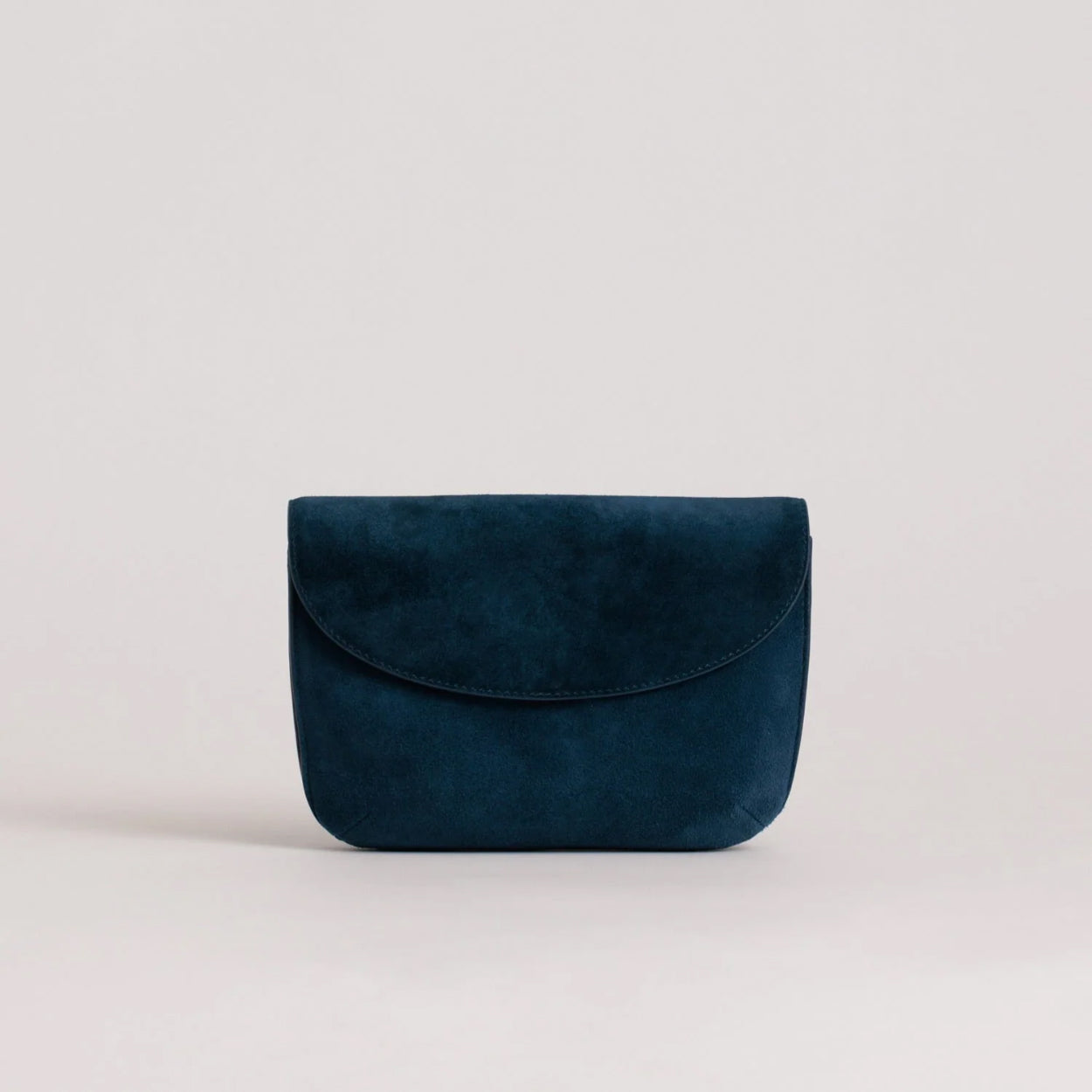 Yu Mei Keriana Clutch Blue Navy Suede