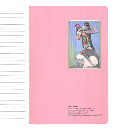 Picasso Buste de Femme au Chapeau Rayé Notebook