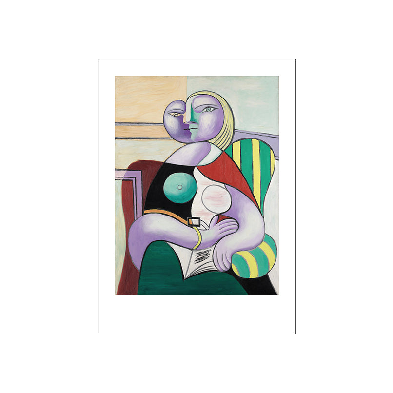 Picasso La Lecture Postcard