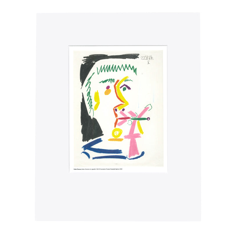 Picasso Homme a la Cigarette Print