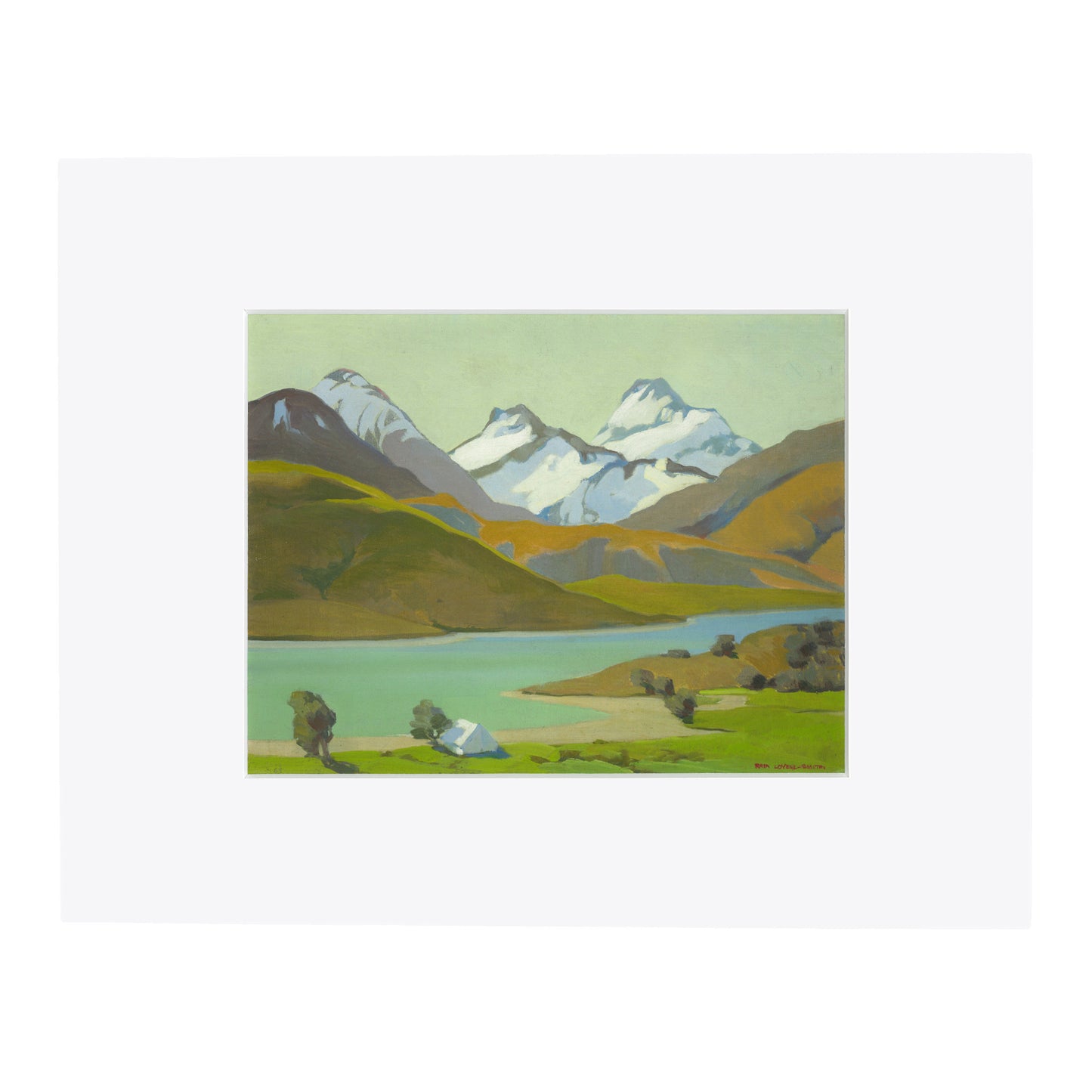 Lovell-Smith Campsite Lake Pukaki Print